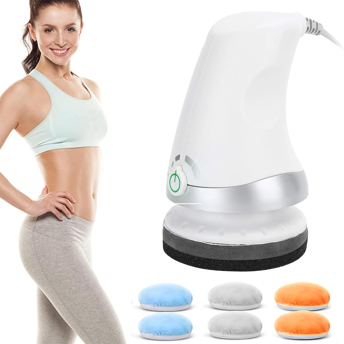 HANNEA Body Massager Electric Shoulder Back Massager Full Body Massager for Neck, Back, Arm, Lumbar, Leg Viberation Muscle Massager with Stepless Body Sculpt Massager with 6 Soft Cloth Cover HANNEA Body Massager Electric Shoulder Back Massager Full Body Massager for Neck, Back, Arm, Lumbar, Leg Viberation Muscle Massager with Stepless Body Sculpt Massager with 6 Soft Cloth Cover